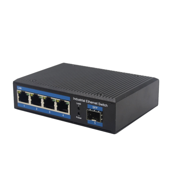 5-Port Industrial PoE Switch 5*1000M RJ45 + 1*1000M SFP